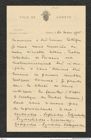 Nachlass Franz Steindachner, Brief von M. Bedot an Franz Steindachner (20.03.1906), Inv.Nr. 29.01, Seite 1